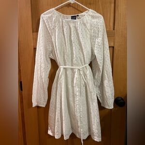 Gap White eyelet dress